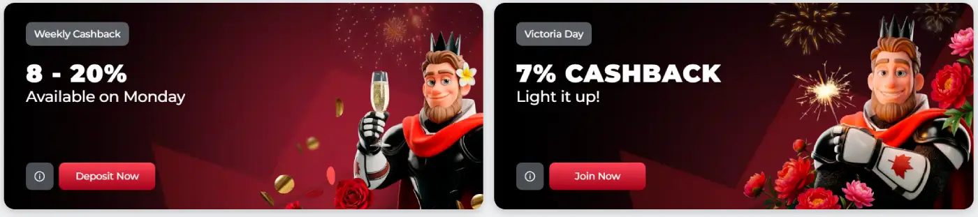 KingPari Casino Weekly Cashback