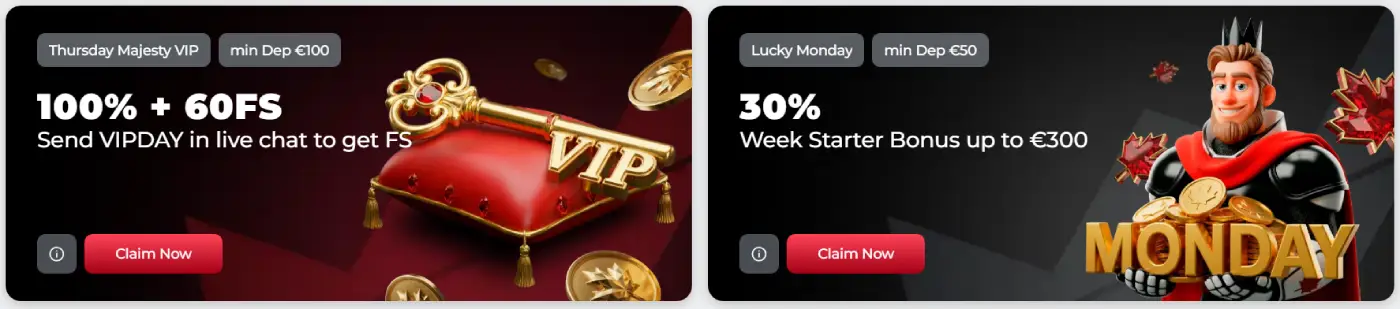 KingPari Casino Regular Reload Promotions