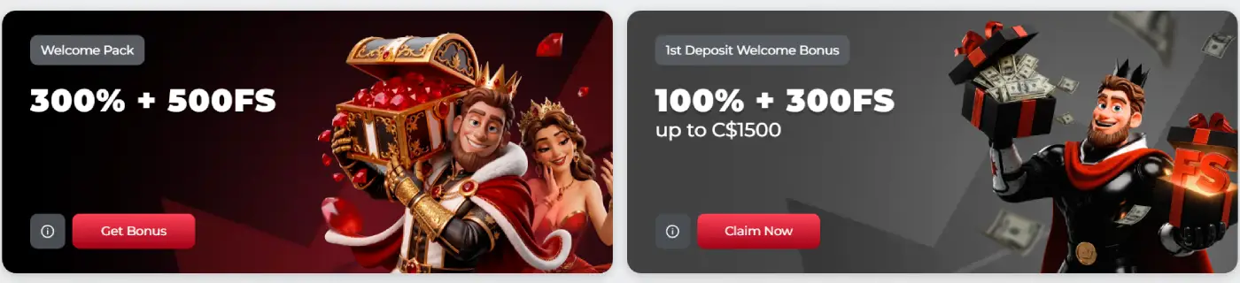 KingPari Casino Welcome Package