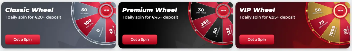 KingPari Casino Fortune Wheels